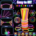 thumbnail image 3 of Artículos para fiestas TSDATOWR, 150 unidades, brillan en la oscuridad con gafas, 3 of 7