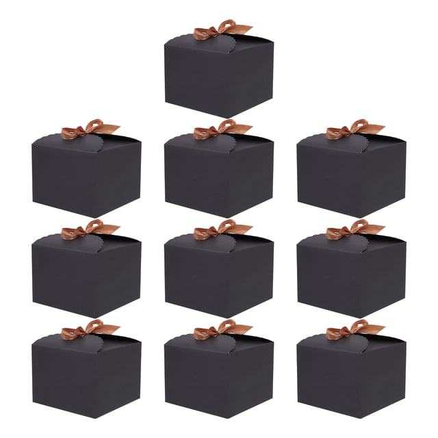 10pcs Portátiles Pasteles Contenedores Pasteles prácticos Cajas de postre elegantes
