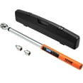 thumbnail image 1 of VEVOR Digital Torque Wrench, 1/2" Drive Electronic Torque Wrench, Torque Wrench Kit 25-250ft.lb/34-340n.m Torque Range Accurate to ±2%, 3-Mode Adjustable Torque Wrench Set with LED Buzzer Calibration, 1 of 9