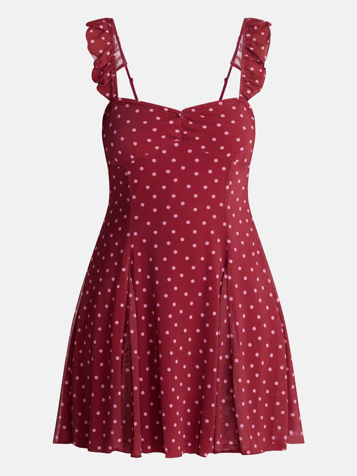 No Boundaries Fit and Flare Mesh Dress, Women’s XXS-XXL