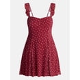 thumbnail image 5 of No Boundaries Fit and Flare Mesh Dress, Women’s XXS-XXL, 5 of 5