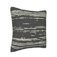 thumbnail image 2 of ZNDUO Square Home Decorative Throw Pillows, Corduroy Black Vintage Watercolor Texture Pattern Couch Pillows, Throw Pillows for Bed, 18"x18", 2 of 8