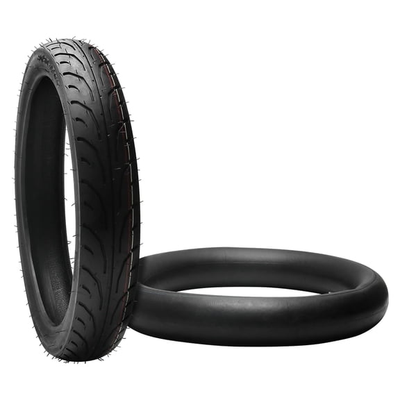 Racing 17 Inch 80/90-17 Motorcycle Tire Tubeless Road Tread   Inner Tube 2.50/2.75-17 – Street Tire for Motorcycles,Motorbike, Cruiser, Scooters & Mopeds, Trails Fits 1.6x17 & 1.85 Rims