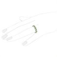 thumbnail image 5 of Diamond and Peridot Band Filigree Design Ring 14k White Gold (0.60ct), 5 of 6