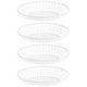 thumbnail image 1 of BRIGHTFUFU 4 unids Bandejas de bocadillos de plástico Canastas de almacenamiento de la cesta de frutas de plástico Cestas de almacenamiento de verduras, 1 of 8