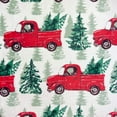 thumbnail image 3 of Christmas Holiday Throw Blanket: Velvelty Soft, Durable Fleece Accent for Bed or Couch (Country Rustic Red Truck with Tree on White, es) Tree Farm, 3 of 7