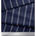 thumbnail image 2 of Soimoi polyester Crepe Fabric Artistic Floral & Stripe Decor Fabric Printed Yard 42 Inch Wide, 2 of 3