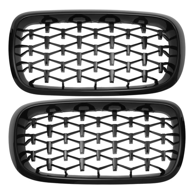 Parrilla del parachoques delantero superior único para BMW X5 F15 2014-2016, izquierda y derecha, 1 par, negro