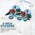 thumbnail image 3 of (2 Pack) North Carolina State Shape Stickers - NC State Sticker - Choose from 50 States - 5 Inches On Longest Side - Premium Vinyl - for Cars, Skateboards, Laptops - Made in USA - BMCS1269, 3 of 7