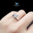 thumbnail image 2 of 1.25 Cts Cubic Zirconia / Sterling Silver 925 Ring / Rhodium plated Nickel-Free / MadDuckJewels RG1425 / Thailand Jewelry, 2 of 5
