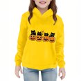 thumbnail image 2 of hengsof Boys Girls Halloween Hooded Shirt Long Sleeve Pullover Hoodies Outfit Toddler Halloween Print Tops 2-7 Years, 2 of 5