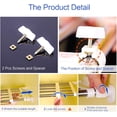 thumbnail image 6 of Expandable Tension Shelf Adjustable Closet Rod DIY Divider Hanger Clothes Storage Rack Organizer for Bathroom Kitchen Cupboard Wardrobe Bookcase 15.74 to 23.62 Inches, 6 of 7