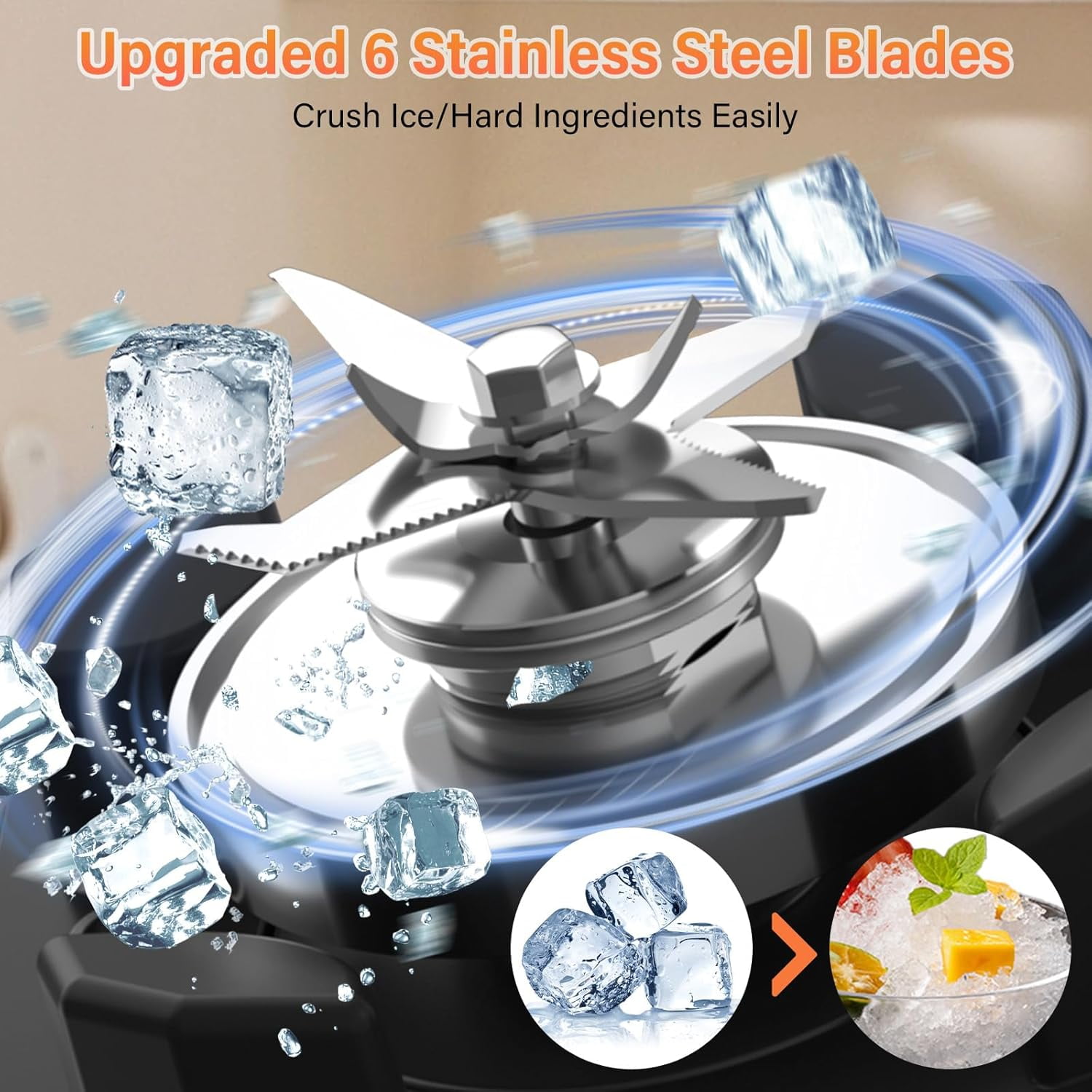 Peak1800W Blender for Smoothies, 68oz BPA-Free Kitchen Countertop Blender with 9 Speeds & Timer