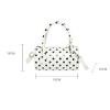thumbnail image 5 of Women’s Pink Polka Dot Shoulder Bags Round Boston Crossbody Bag Glossy Purses Women Satchel Handbag Cute Mini Bucket Bag Trendy, 5 of 5