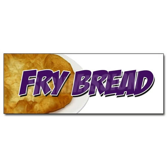 12" FRYBREAD DECAL sticker fresh hot bakery indian fry bread taco navajo