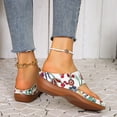 thumbnail image 6 of HAOTAGS Casual Summer Wedge Sandals for Women Flower Spring Summer Fashion Shoes White Size 10, 6 of 7
