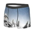 thumbnail image 2 of Disketp Snowman And Christmas Tree Men'S Boxer Briefs,Soft And Breathable Cotton Underwear With Comfortflex Waistband, 2 of 9