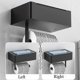 thumbnail image 1 of Soporte para caja de papel higiénico BuyWeek de acero inoxidable negro, 1 of 12