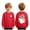 Red, variant on NIEWTR Kids Halloween Sweatshirt Girls Boys Pumpkin Shirt Crewneck Long Sleeve Graphic Top Halloween Pumpkin Ghost Graphic Top