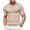 Khaki, variant on COOFANDY Dress T Shirts for Men Short Sleeve Knit Shirts Crewneck T Shirt Casual Stylish