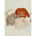 thumbnail image 3 of Michellecmm  Newborn Girl Boy Sweater Letter Lemon Embroidery Warm Knitted Pullover, 3 of 9