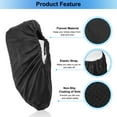 thumbnail image 4 of Uxcell Shoe Covers, 1 Pair Reusable Thickened Shoe Protector Covers for Home Indoor, Black, 4 of 6