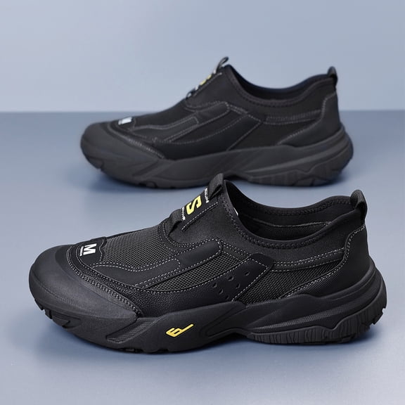 Men'S Slip-On Sneakers - All-Season Breathable Slip-Resistant Arch Support Low-Top Sneakers with Cushioned Insole & Arch Support - /Brown/ - All-Terrain