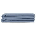 thumbnail image 5 of 2-Pack Full Size Flat Sheets Only, Premium Navy Blue Bedsheets, 80" x 94" Full Size Top Sheet Stays Tucked on Deep Mattresses, Flat Sheet Set of 2, Slate Blue, 5 of 5
