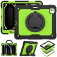 thumbnail image 2 of Case for iPad Pro 13 inch M4 2024/ M5 2025, 360 Rotating Stand Handle Pencil Holder Shoulder Strap Heavy Duty Shockproof Cover, Lime PC, 2 of 7