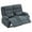 Blue, variant on Sesslife Recliner Loveseat, Double Manual Recliner Chair with 2 Cup Holders and Side Pockets, Modern Loveseat Recliner Couch Reclining Loveseat for Living Room, 600lbs Weight Capacity, Gray