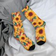 thumbnail image 5 of Rocae Diamond Bohemian Sunflower for Adult Socks Casual Athletic Stretchy Loose Socks for Women Men Non-Slip Middle Tube Socks, 5 of 6