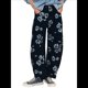 thumbnail image 1 of Vaqueros Rectos, Holgados, Informales, de Tiro Medio y Pierna para Mujer, Estilo Boyfriend Y2K, Pantalones Cortos de Mezclilla Flores Negras S, 1 of 10