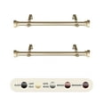 thumbnail image 2 of 1" Dia Side Curtain Rod Adjustable 12" to 20" (Set of 2) - Gold,(SIDE100-3), 2 of 2