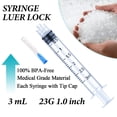 thumbnail image 2 of Jeringa desechable YNCY de 3 ml con aguja, 23 Ga, 1 cm, paquete de 50, 2 of 5