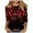 09 Multicolor, variant on Valentine's Day T-Shirts, Valentines Day Graphic Tee, 3/4 Sleeve Tops for Women Women's Fashion Printing Casual Round-Neck 3/4 Sleeved T-Shirt Blouse