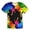 Colorful1, variant on KKBOTIVE Boys Girls 3D Print Top Funny Graphic Short Sleeve Tees Fashion Round Neck Pullover for Kids Summer Everyday Cool Wear, Blue Size: 3-4 Years