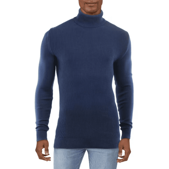Club Room Mens Textured Cotton Turtleneck Sweater