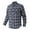 #A2 Navy, variant on CYiJun Mens Plaid Shirts with Two Pocket Regular Fit Casual Long Sleeve Button Down Flannel Shirt,Navy S