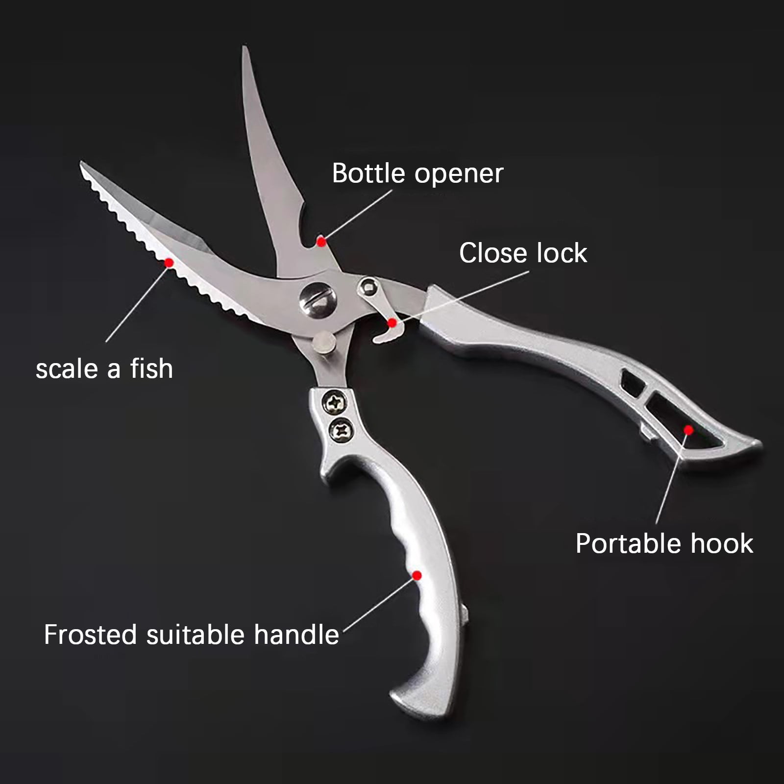 Buy Wholesale China Multi Purpose Stainless Steel Kitchen Shears Heavy Duty  Poultry Scissors For Chicken Bone & Scissors at USD 3.4