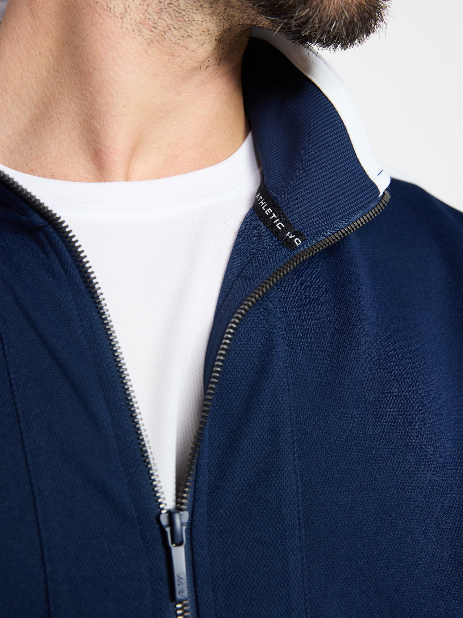 Athletic Works Men's and Big Men's Tricot Track Jacket, Sizes S-3XLT