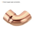 thumbnail image 5 of Uxcell 90 Degrees Elbow Copper Pipe Fitting Short Turn Welding Connection 1 Inch ID, Pack of 10, 5 of 6