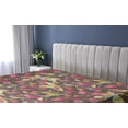 thumbnail image 5 of Ambesonne Nature Fitted Sheet, Strawberries Leaf Hand-Drawn, Twin XL Size, Hot Pink Khaki and Green, 5 of 5