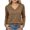 *Brown, variant on Women's V Neck Long Sleeve T-Shirt,Casual Slim Fit Basic Pullover Tops ,Women's Plus M