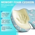 thumbnail image 5 of Premium Unicorn Pattern Memory Foam Seat Cushion Ergonomic Chair Pad for Office Chair, Car, Airplane & Bleachers Sciatica, Tailbone Hip & Back Pain Relief - Chair Cushion for Long Office Workers., 5 of 5
