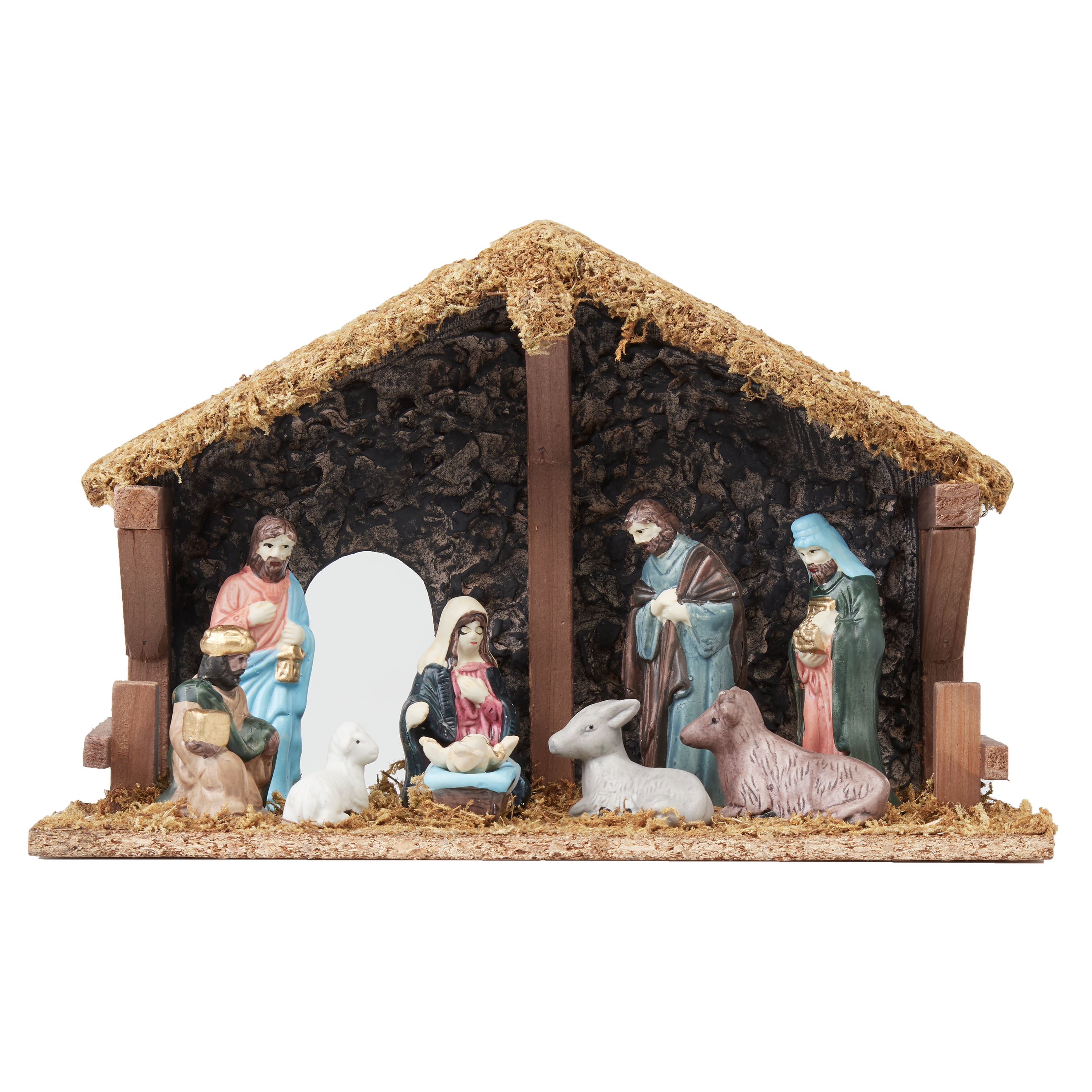 Manger Wisemen Nativity Scene Nativity Unique Design Christmas Die Cuts Kraft Cardstock Six Sets