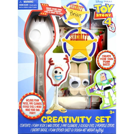 Toy Story 4 Craft Creativity Art Set: Make Your Own Forky and Other Characters