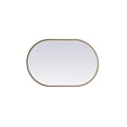 thumbnail image 6 of Elegant Decor Metal Frame Oval Mirror 20x30 Inch in Brass, 6 of 12