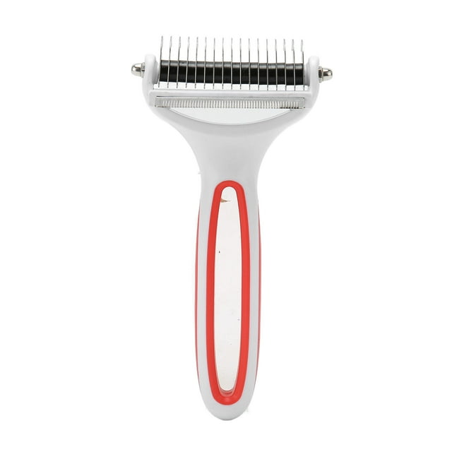 Deshedding Comb, Pet Grooming Brush Comfortable Handle 2 In 1 For Removing Knots For Cat S,L