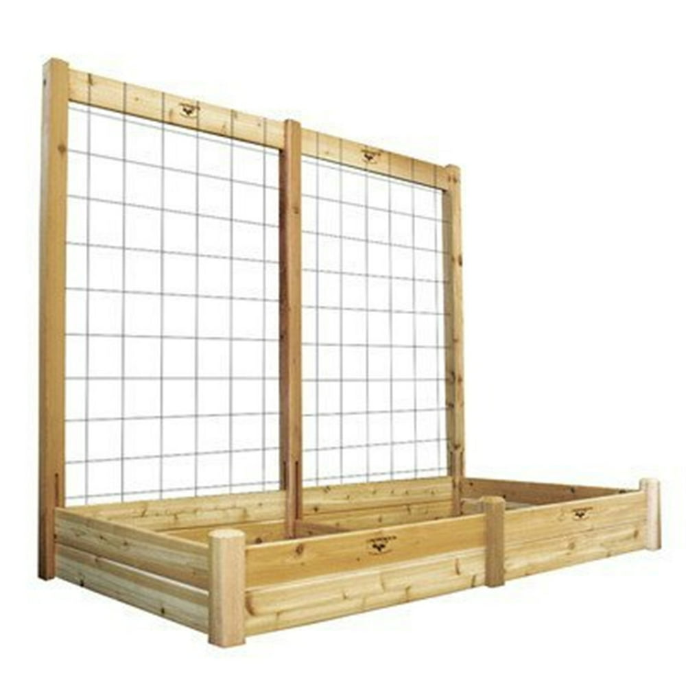 Raised Garden Bed with Trellis Kit