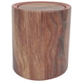 thumbnail image 6 of FRCOLOR Trash Can With Swing Top Lid Wood Grain Bathroom Garbage Can Diaper Trash Can Dustbin Waste Bucket For Home Office Bedroom, 6 of 8